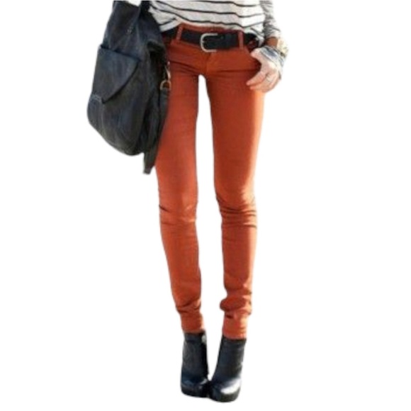 Romeo & Juliet Couture orange bootcut jeans / 26 / Excellent condition - Picture 1 of 14